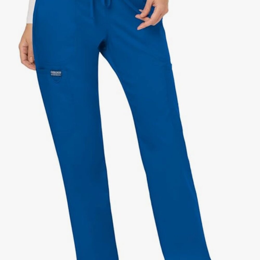 CHEROKEE Royal Blue Workwear Revolution Womans Drawstring Scrub Pant- MEDIUM